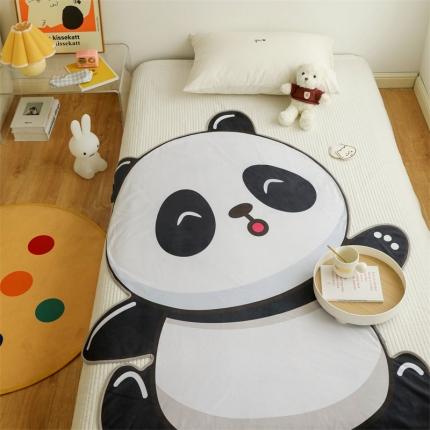 希诺 2022新款卡通异形盖毯盖被 胖胖熊猫