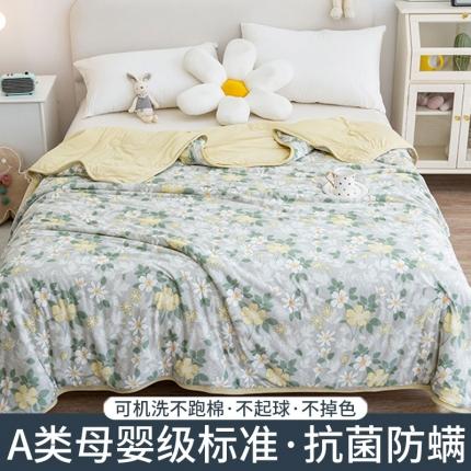 91家纺网 家纺一手货源 找家纺 芃成 2022新款A类针织棉夏被 苏菲庄园