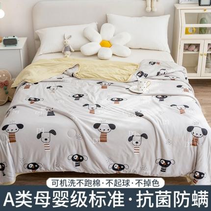 91家纺网 家纺一手货源 找家纺 芃成 2022新款A类针织棉夏被 汪汪队