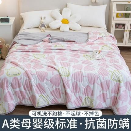 91家纺网 家纺一手货源 找家纺 芃成 2022新款A类针织棉夏被 意趣多多