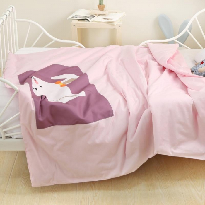 91家纺网 家纺一手货源 找家纺 喜多兔 2022新款彩虹空调被 彩虹-多米兔