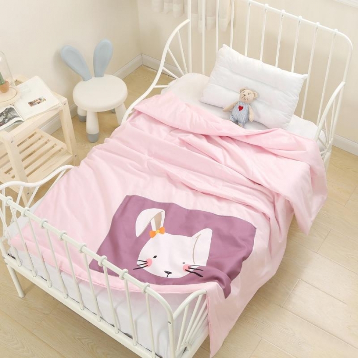 91家纺网 家纺一手货源 找家纺 喜多兔 2022新款彩虹空调被 彩虹-多米兔