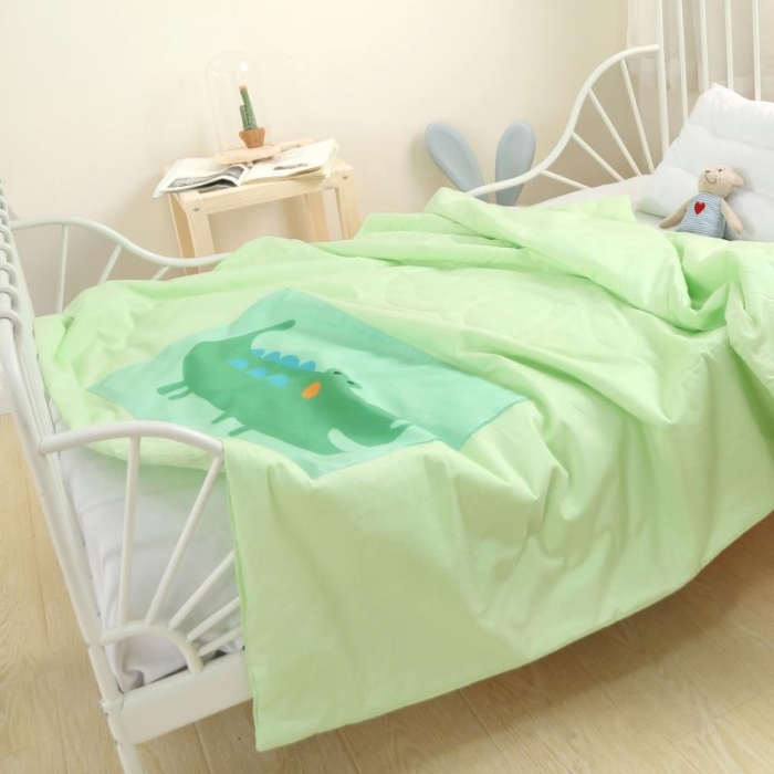 91家纺网 家纺一手货源 找家纺 喜多兔 2022新款彩虹空调被 彩虹-鳄鱼宝宝