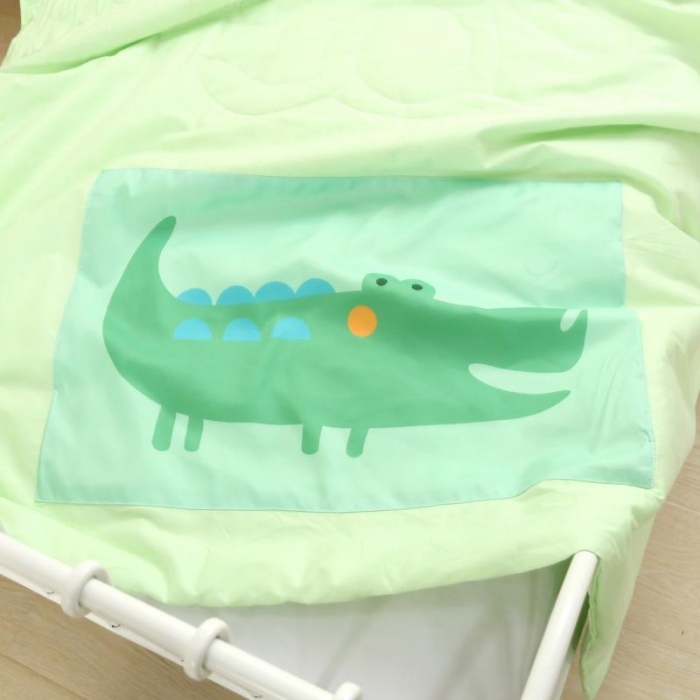 91家纺网 家纺一手货源 找家纺 喜多兔 2022新款彩虹空调被 彩虹-鳄鱼宝宝