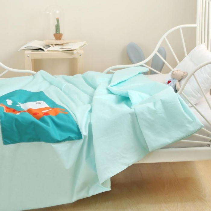 91家纺网 家纺一手货源 找家纺 喜多兔 2022新款彩虹空调被 彩虹-欢乐小鹿