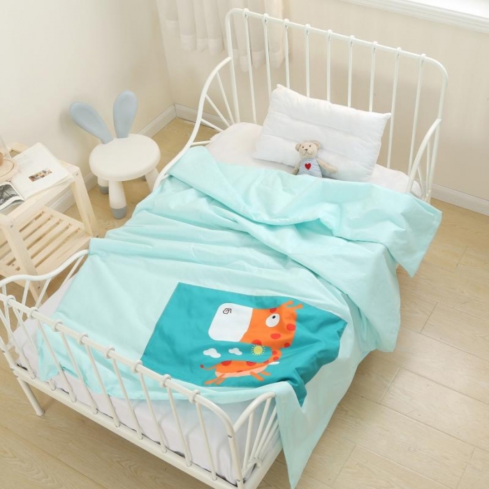 91家纺网 家纺一手货源 找家纺 喜多兔 2022新款彩虹空调被 彩虹-欢乐小鹿