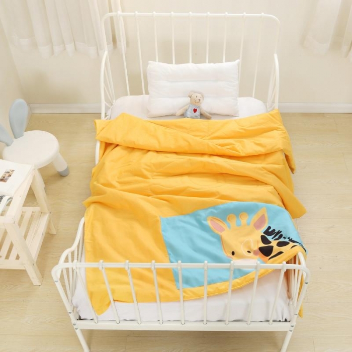 91家纺网 家纺一手货源 找家纺 喜多兔 2022新款彩虹空调被 彩虹-黄色小鹿