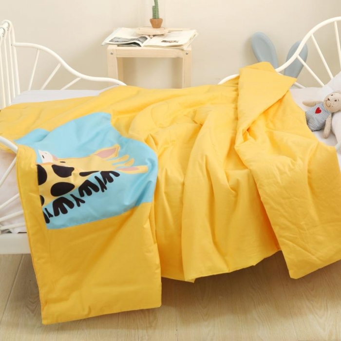 91家纺网 家纺一手货源 找家纺 喜多兔 2022新款彩虹空调被 彩虹-黄色小鹿