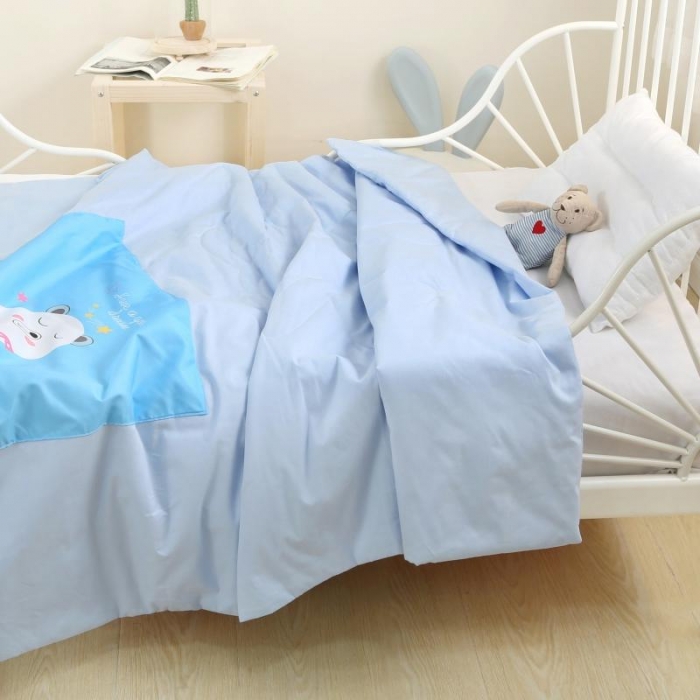 91家纺网 家纺一手货源 找家纺 喜多兔 2022新款彩虹空调被 彩虹-睡觉熊