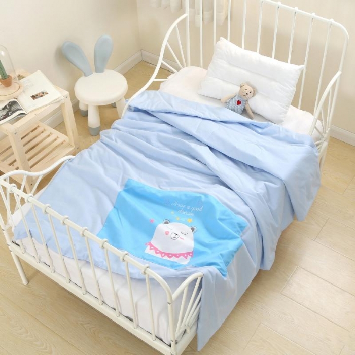 91家纺网 家纺一手货源 找家纺 喜多兔 2022新款彩虹空调被 彩虹-睡觉熊