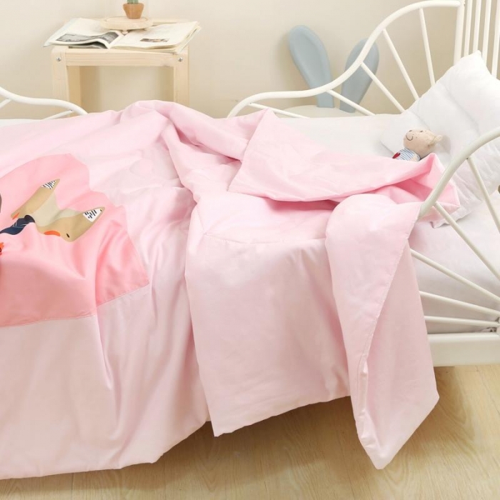 91家纺网 家纺一手货源 找家纺 喜多兔 2022新款彩虹空调被 彩虹-淘气小狐