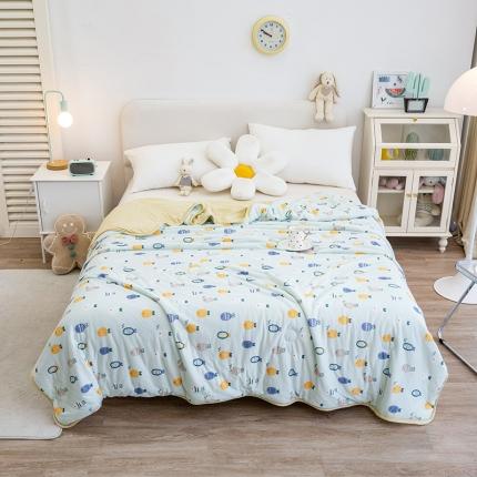 芃成 2022新款A类针织棉夏被 好多鱼