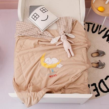 91家纺网 家纺一手货源 找家纺 喜多兔 2022新款全棉水洗棉夏被空调被-小聚会 小聚会-卡特熊