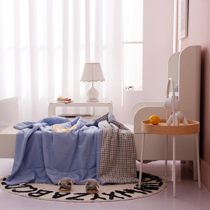 91家纺网 家纺一手货源 找家纺 喜多兔 2022新款全棉水洗棉夏被空调被-小聚会 小聚会-跳跳狮