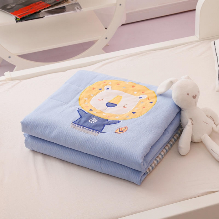 91家纺网 家纺一手货源 找家纺 喜多兔 2022新款全棉水洗棉夏被空调被-小聚会 小聚会-跳跳狮