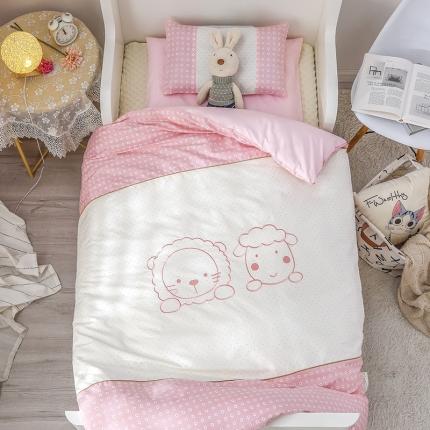 91家纺网 家纺一手货源 找家纺 (总)喜多兔 2022新款简笔画幼儿园儿童床品套件