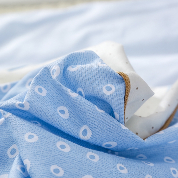 91家纺网 家纺一手货源 找家纺 喜多兔 2022新款简笔画幼儿园儿童床品套件 蓝色捉迷藏