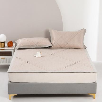 馨蕊 2022新款冰感席 英伦时光-咖床席款