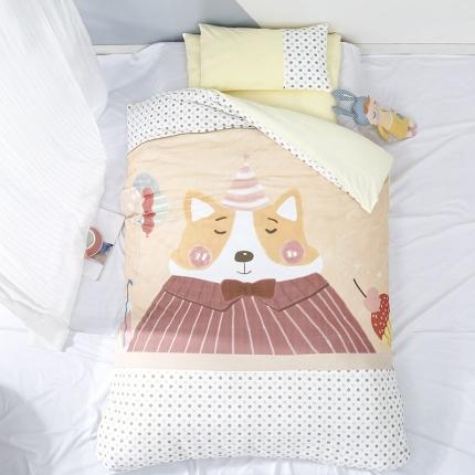 91家纺网 家纺一手货源 找家纺 (总)喜多兔 2022新款全棉针织三件套床品套件-小甜点