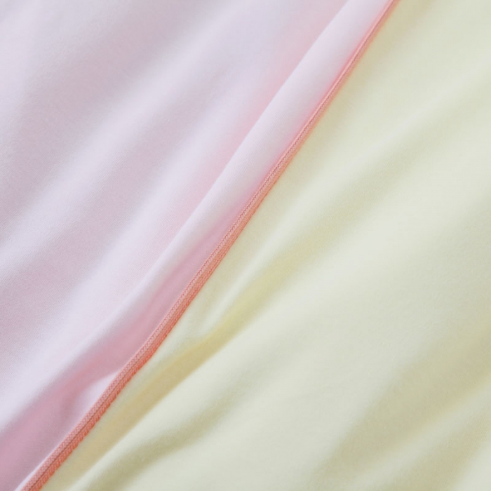 91家纺网 家纺一手货源 找家纺 喜多兔 2022新款全棉针织三件套床品套件-神奇伙伴 粉色汽球恐龙