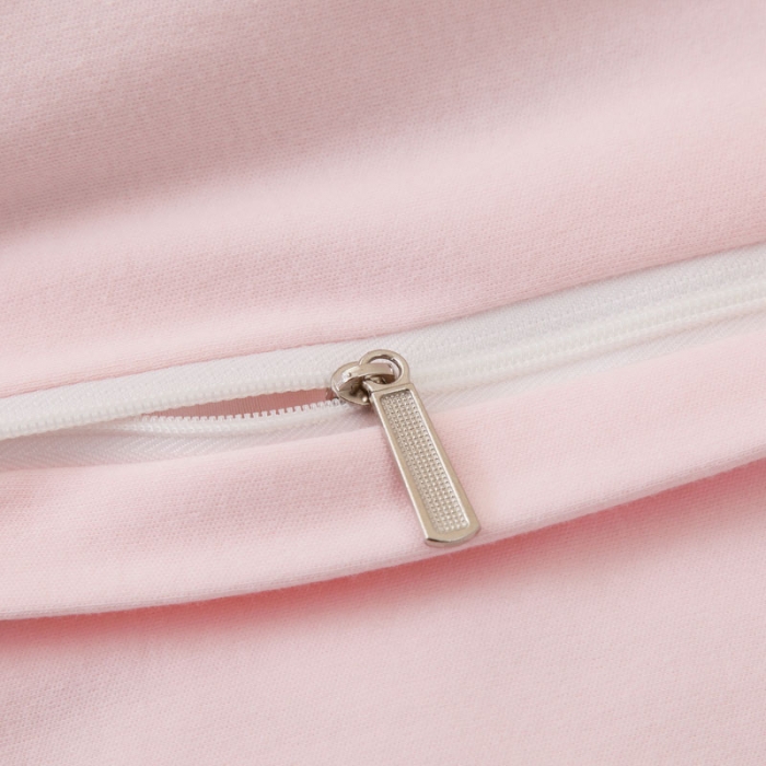 91家纺网 家纺一手货源 找家纺 喜多兔 2022新款全棉针织三件套床品套件-神奇伙伴 粉色睡觉兔