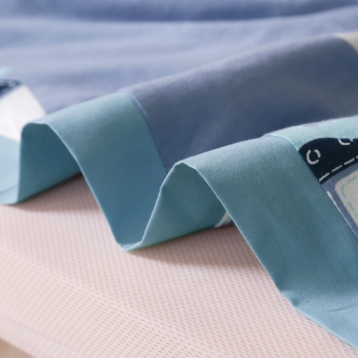 91家纺网 家纺一手货源 找家纺 喜多兔 2022新款全棉针织夏被 小帆船灰