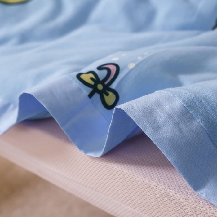 91家纺网 家纺一手货源 找家纺 喜多兔 2022新款全棉针织夏被 雨伞宝宝