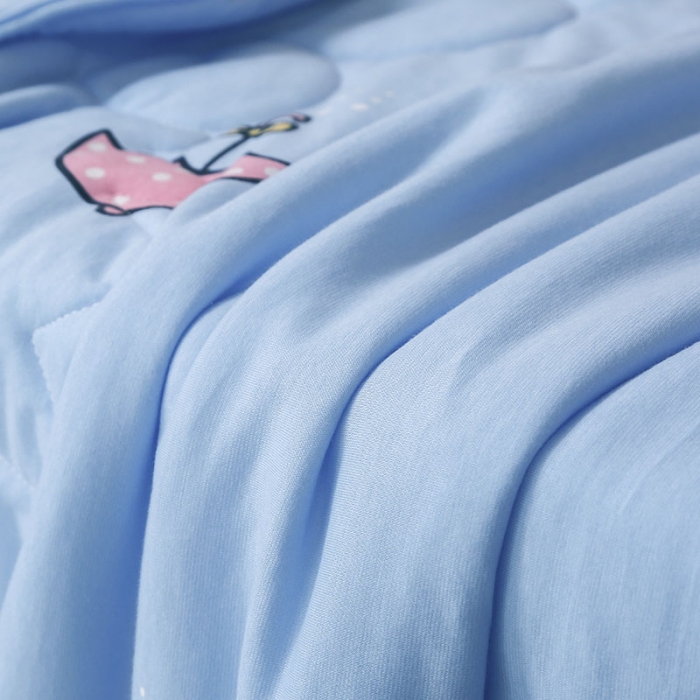 91家纺网 家纺一手货源 找家纺 喜多兔 2022新款全棉针织夏被 雨伞宝宝