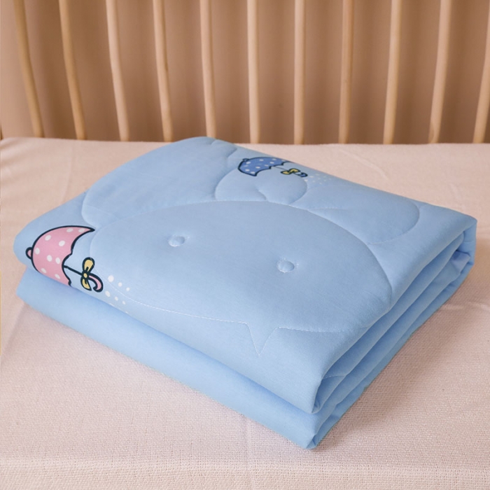 91家纺网 家纺一手货源 找家纺 喜多兔 2022新款全棉针织夏被 雨伞宝宝