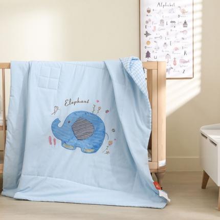 91家纺网 家纺一手货源 找家纺 (总)喜多兔 2022新款小欢畅纯棉水洗色织空调被夏被