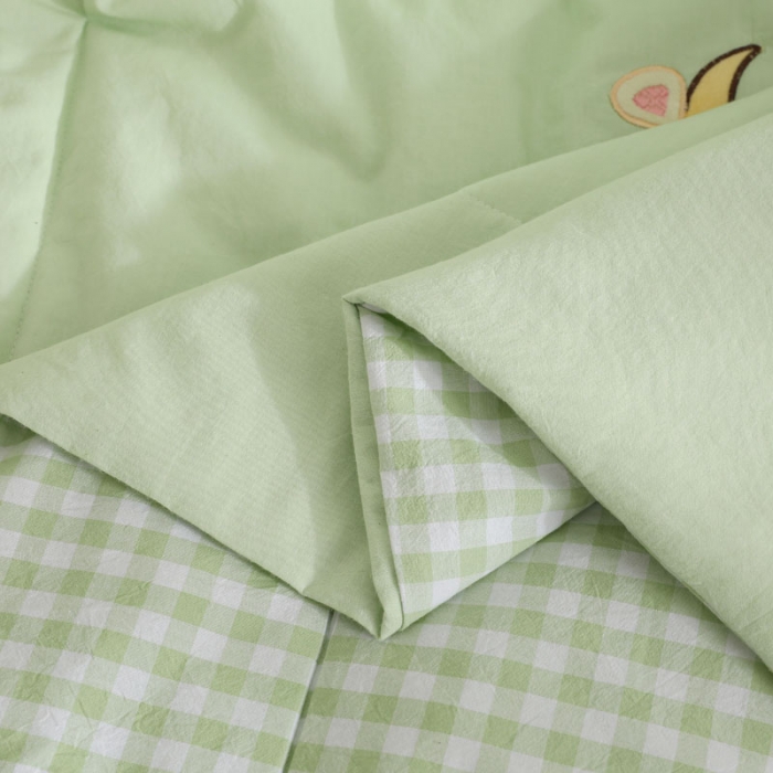 91家纺网 家纺一手货源 找家纺 喜多兔 2022新款小欢畅纯棉水洗色织空调被夏被 勤劳花牛宝贝