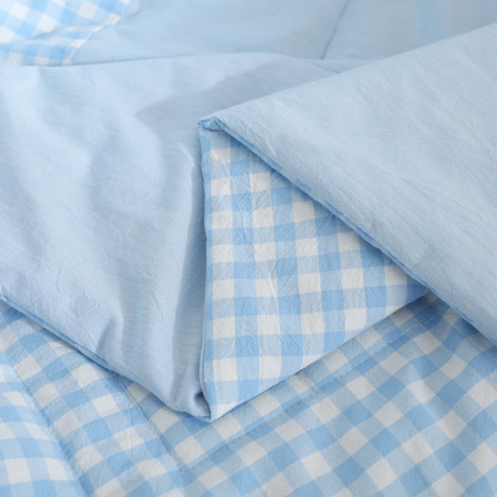 91家纺网 家纺一手货源 找家纺 喜多兔 2022新款小欢畅纯棉水洗色织空调被夏被 勇敢牛牛宝贝