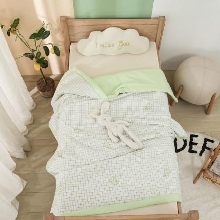 91家纺网 家纺一手货源 找家纺 (总)喜多兔 2022新款小千寻纯棉色织空调被夏被