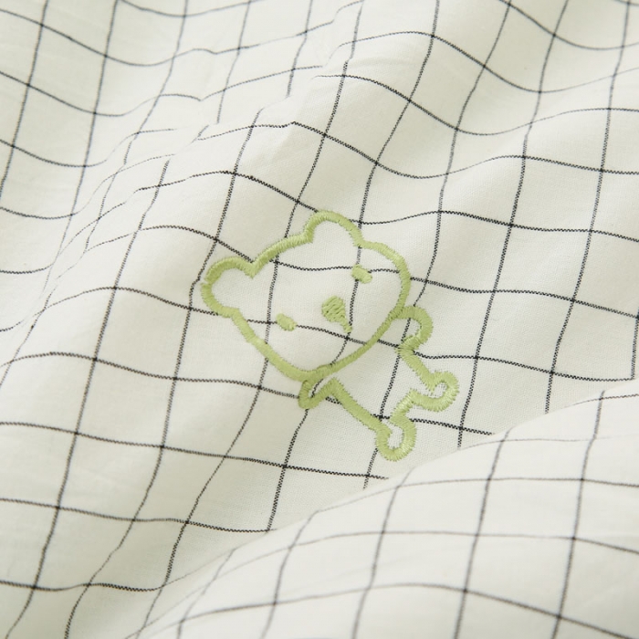 91家纺网 家纺一手货源 找家纺 喜多兔 2022新款小千寻纯棉色织空调被夏被 小熊同学