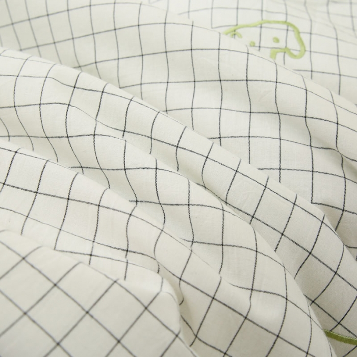 91家纺网 家纺一手货源 找家纺 喜多兔 2022新款小千寻纯棉色织空调被夏被 小熊同学