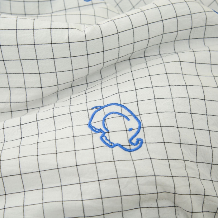 91家纺网 家纺一手货源 找家纺 喜多兔 2022新款小千寻纯棉色织空调被夏被 小象同学