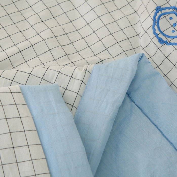 91家纺网 家纺一手货源 找家纺 喜多兔 2022新款小千寻纯棉色织空调被夏被 小狮子同学