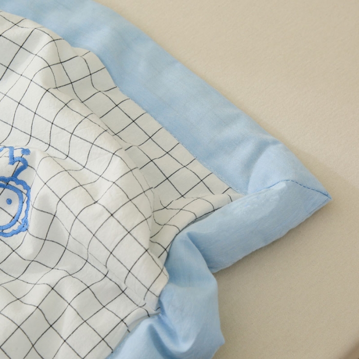 91家纺网 家纺一手货源 找家纺 喜多兔 2022新款小千寻纯棉色织空调被夏被 小狮子同学