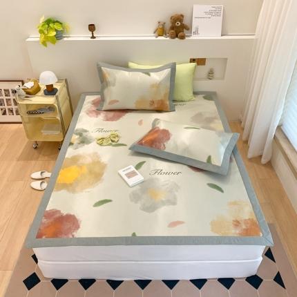 91家纺网 家纺一手货源 找家纺 (总) 三味舒屋 2025新款抗菌数码印花冰丝席套件