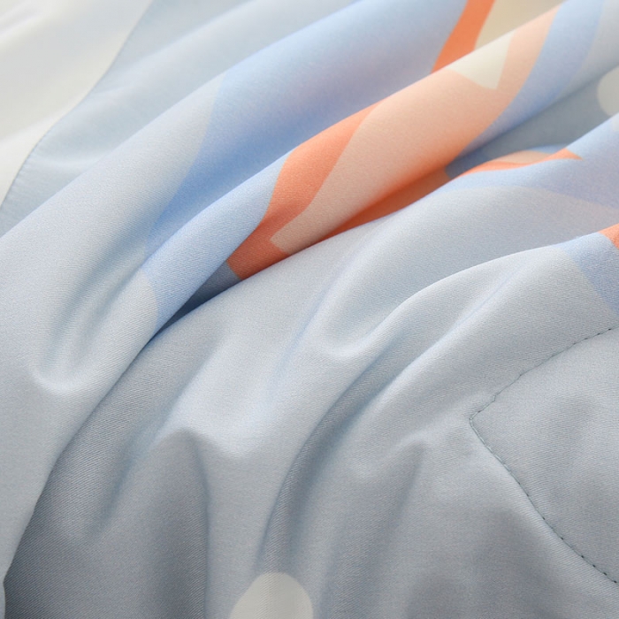 91家纺网 家纺一手货源 找家纺 喜多兔 2022新款小清新莫代尔天丝空调被夏被 灰色小猪崽