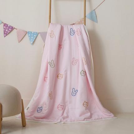 91家纺网 家纺一手货源 找家纺 (总)喜多兔 2022新款莫代尔天丝儿童夏被-小甜蜜