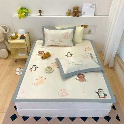 三味舒屋 2025新款抗菌数码印花冰丝席套件 小可爱