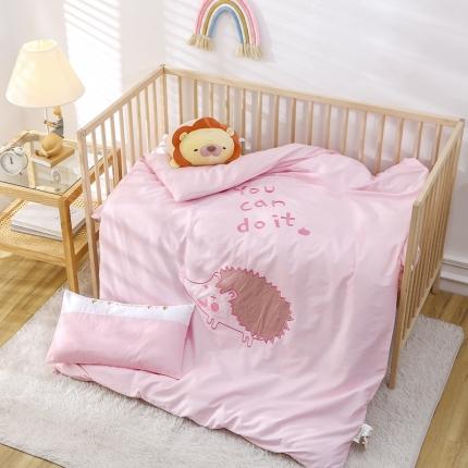 喜多兔 2022新款小甜心幼儿园儿童床品套件 粉粉刺球