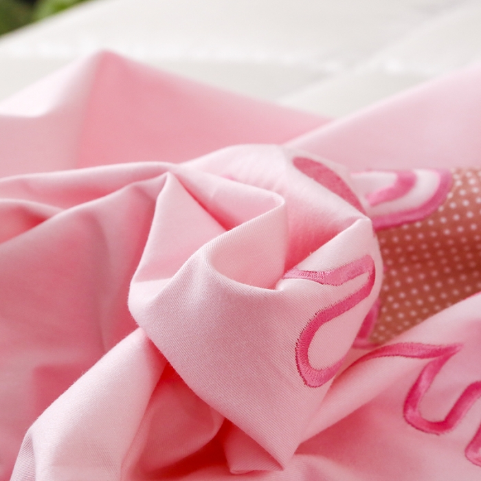 91家纺网 家纺一手货源 找家纺 喜多兔 2022新款小甜心幼儿园儿童床品套件 粉粉刺球