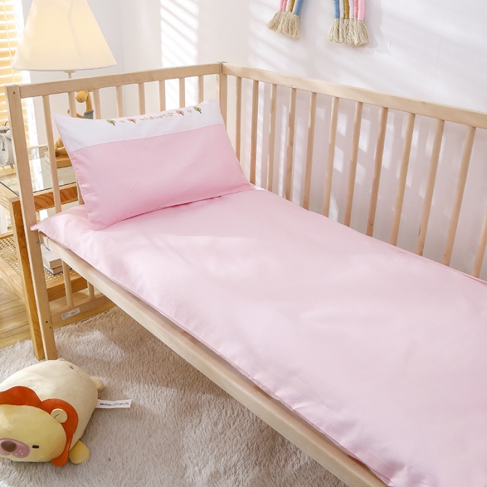 91家纺网 家纺一手货源 找家纺 喜多兔 2022新款小甜心幼儿园儿童床品套件 粉猫凯特