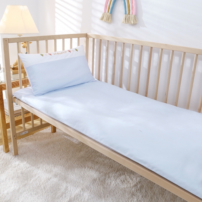 91家纺网 家纺一手货源 找家纺 喜多兔 2022新款小甜心幼儿园儿童床品套件 蓝狗汤米