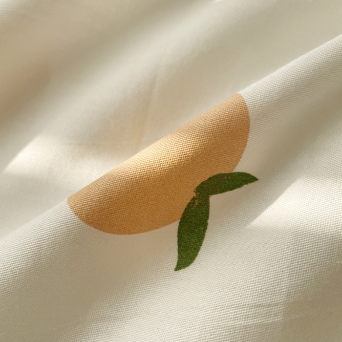 91家纺网 家纺一手货源 找家纺 千朵 2022新款全棉13372四件套 小橘子