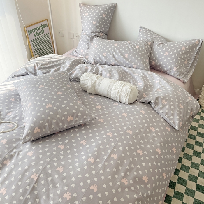 91家纺网 家纺一手货源 找家纺 千朵 2022新款全棉13372四件套 小情调