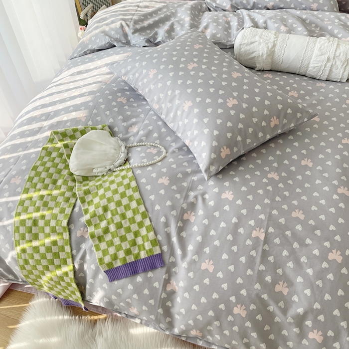 91家纺网 家纺一手货源 找家纺 千朵 2022新款全棉13372四件套 小情调