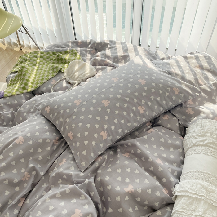 91家纺网 家纺一手货源 找家纺 千朵 2022新款全棉13372四件套 小情调